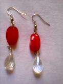 Brinco Vermelho Cristal