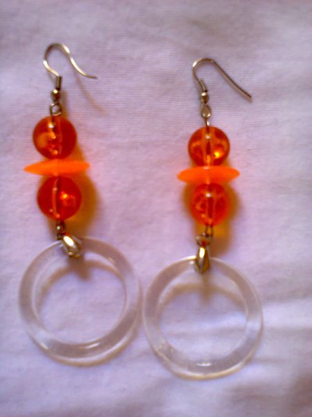 Brinco Laranja Argola