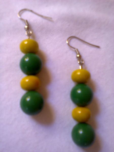 Brinco Verde e Amarelo